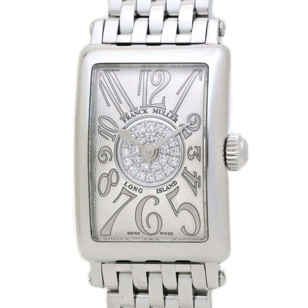 FRANCK MULLER Long Island Petite Pastille 802QZRELCD1P Diamond Stainless Stee...